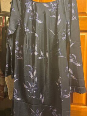 Elegant Floral Long Sleeve Dres